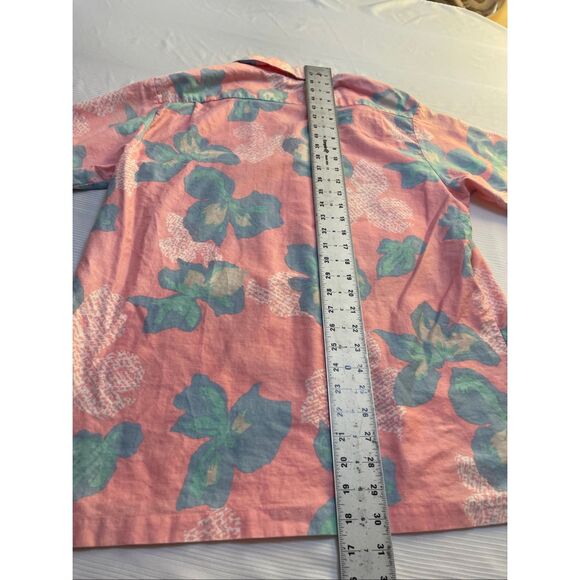 Hilo Hattie Hawaii Pink Vintage 80s Floral Short Sleeve Button Up Shirt Size XL - Picture 7 of 7